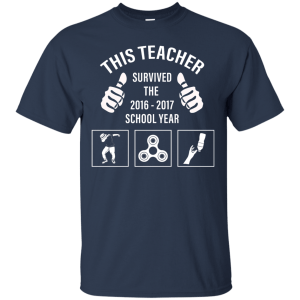This teacher survived the 2016 - 2017 school year shirt, hoodie, tank - teesgrab