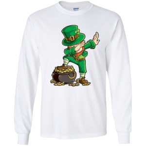 St Patrick's Day Dabbing Leprechaun Funny T-shirt - TeesGrab
