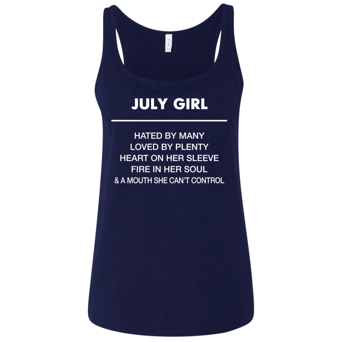 July girl hated by many loved by plenty shirt, tank top - teesgrab