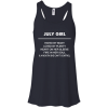 July girl hated by many loved by plenty shirt, tank top - teesgrab