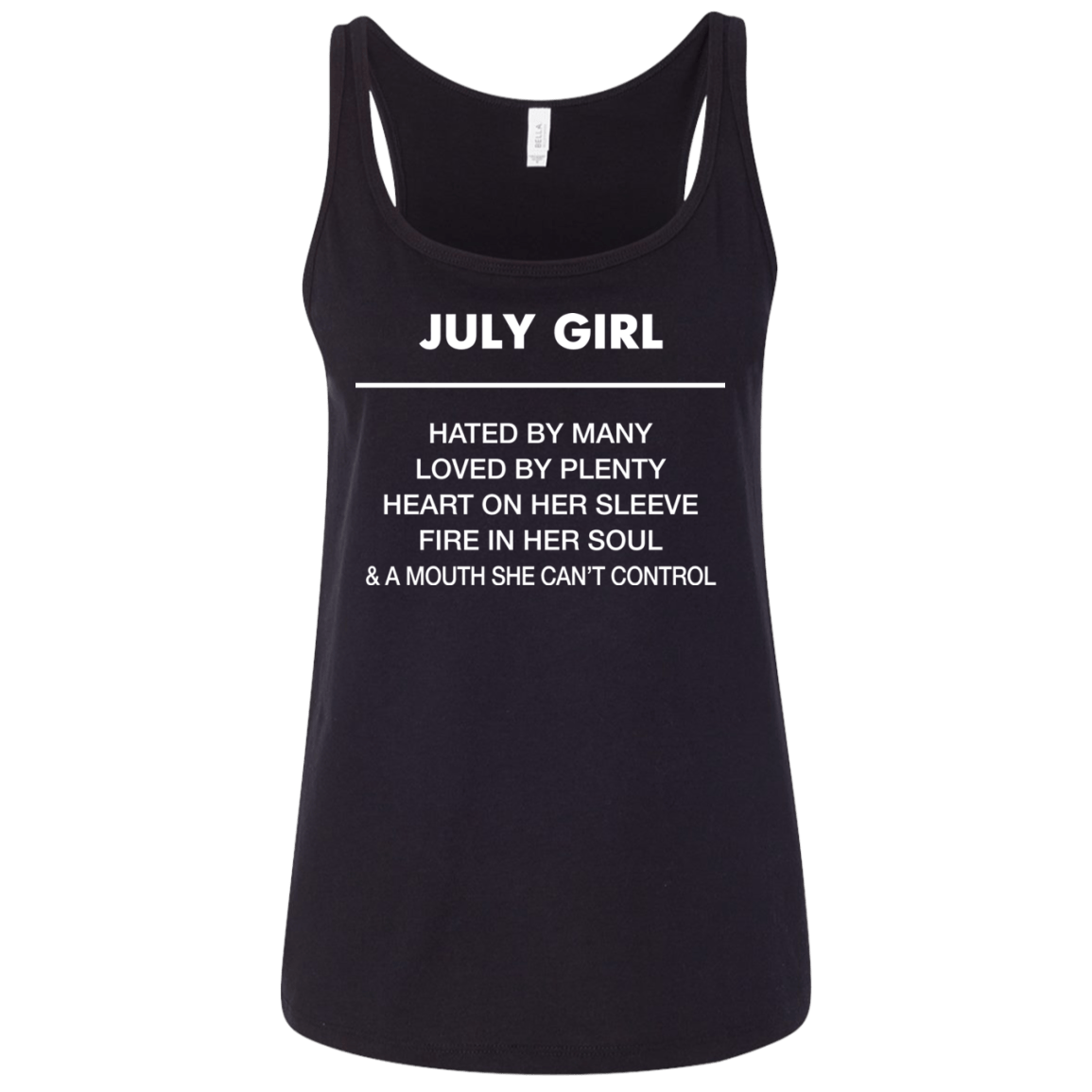 July girl hated by many loved by plenty shirt, tank top - teesgrab