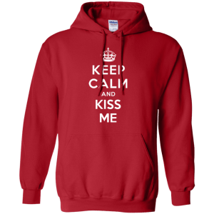 Keep Calm and Kiss Me - Funny Valentine T-shirt - TeesGrab