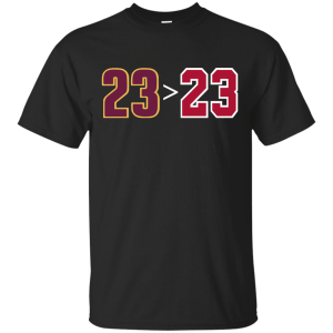Lebron Greater than Jordan T-Shirt - TeesGrab