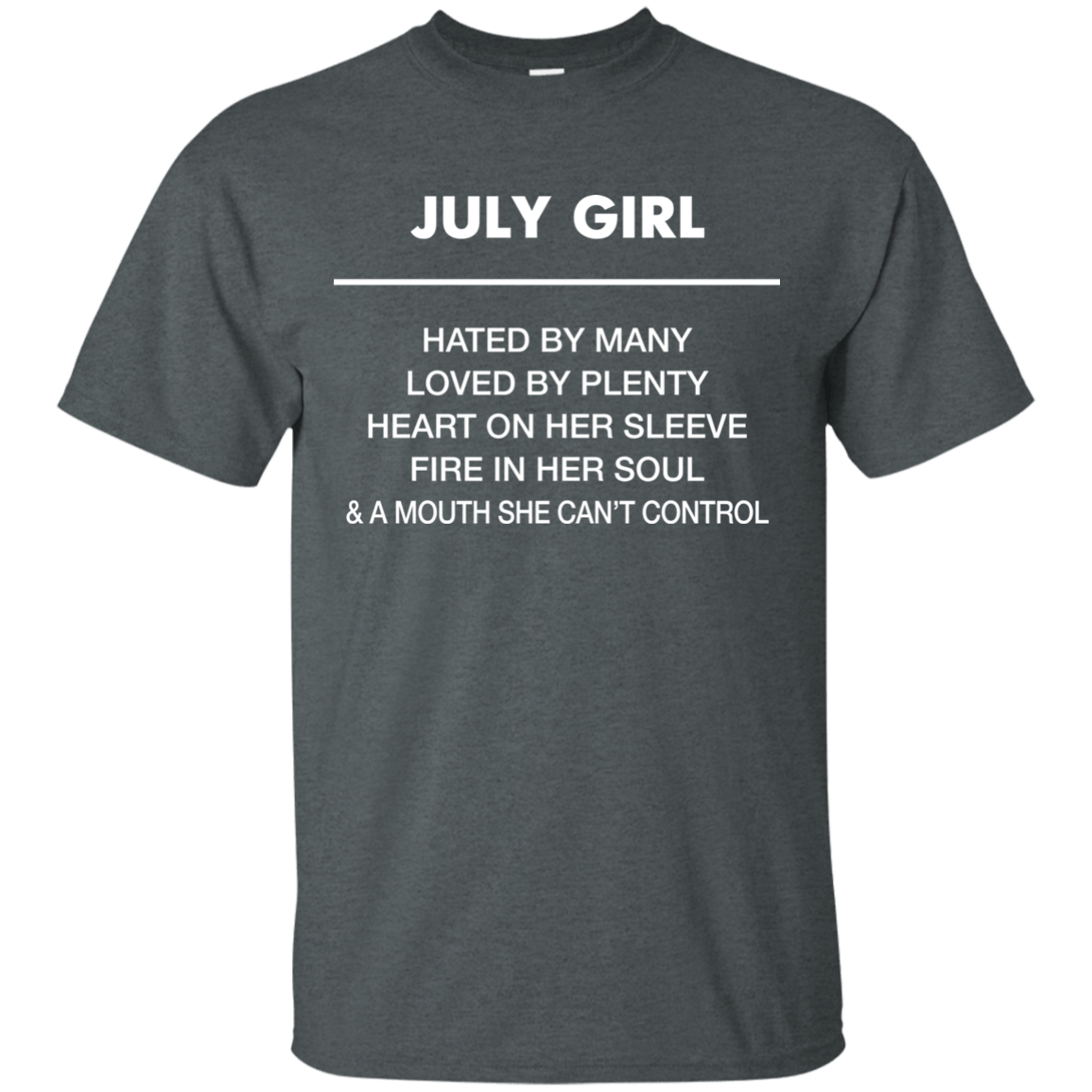July girl hated by many loved by plenty shirt, tank top - teesgrab