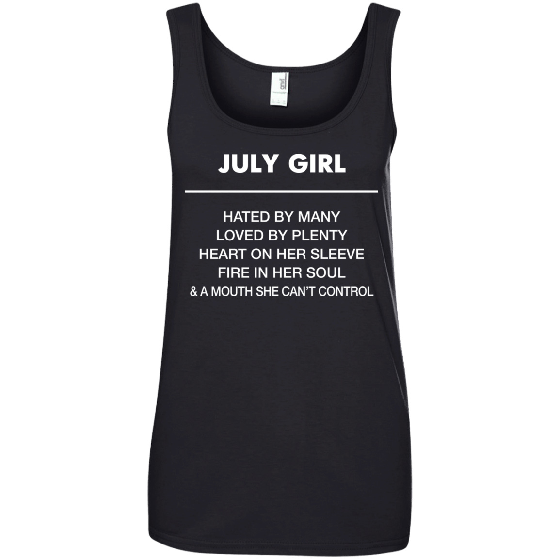 July girl hated by many loved by plenty shirt, tank top - teesgrab