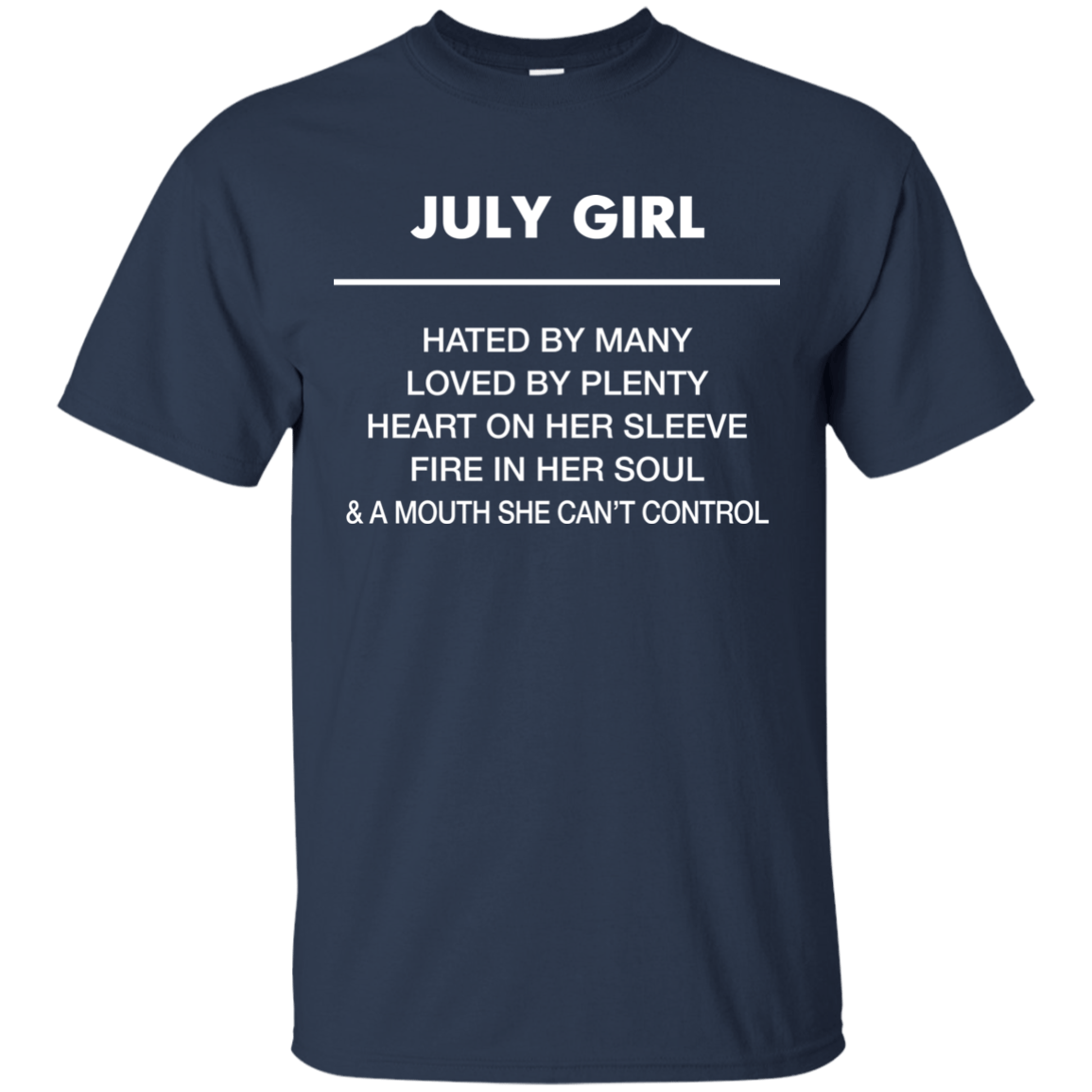July girl hated by many loved by plenty shirt, tank top - teesgrab