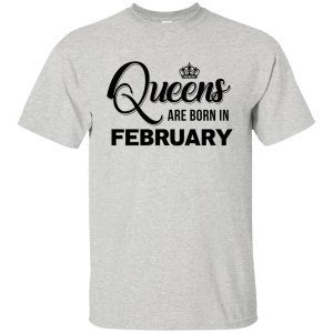Queens are born in February Shirt, Tank Top, Racerback Tank Top - TeesGrab
