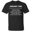 January girl hated by many loved by plenty shirt, tank top - teesgrab