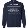 July girl hated by many loved by plenty shirt, tank top - teesgrab
