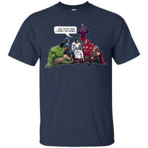 Jesus and Superheroes: And that's how I saved the World Kid, Youth Shirt - TeesGrab