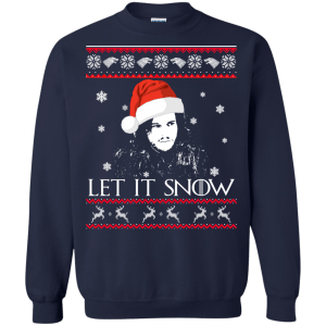 Game Of Thrones: Jon Snow Let It Snow Christmas Sweater - TeesGrab