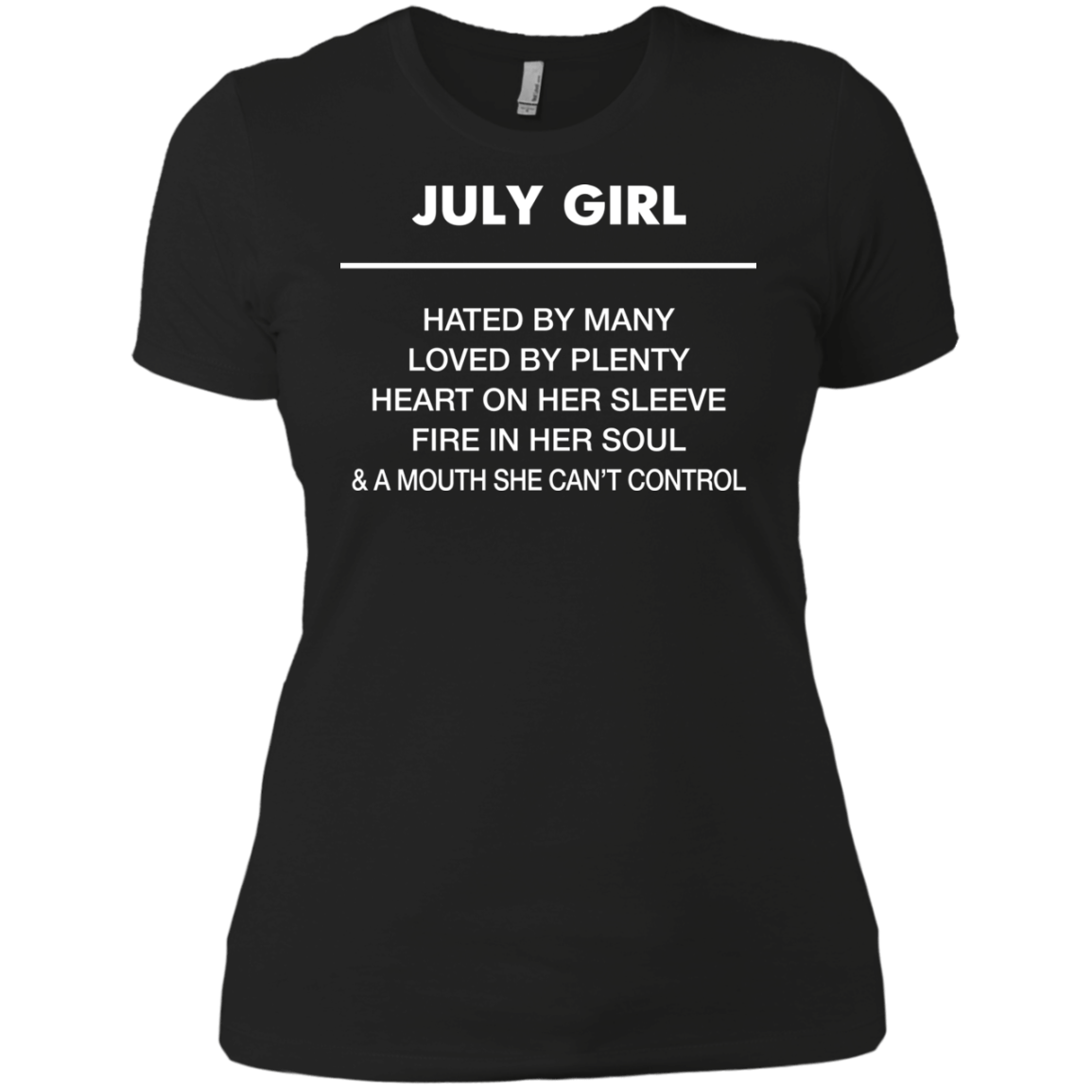 July girl hated by many loved by plenty shirt, tank top - teesgrab