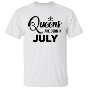 Queens are born in July Shirt, Tank Top, Racerback Tank Top - TeesGrab