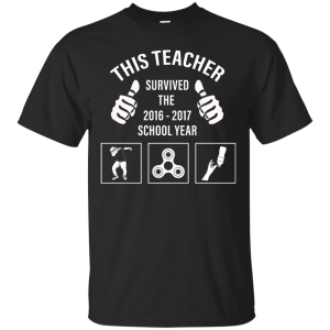 This teacher survived the 2016 - 2017 school year shirt, hoodie, tank - teesgrab