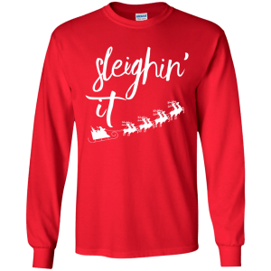 Sleighin' It Christmas Sweater, Hoodie, T-Shirt - TeesGrab