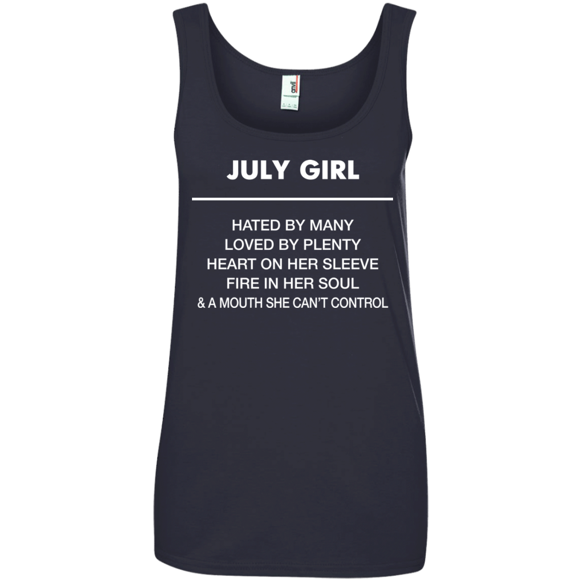 July girl hated by many loved by plenty shirt, tank top - teesgrab