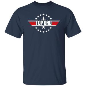 Alternative view of top dad shirt top gun father day t-shirt