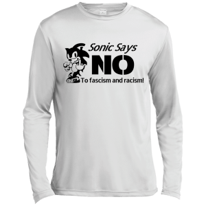 Sonic Says NO to Fascism and Racism T-Shirt, Hoodie, Tank - TeesGrab