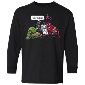 Jesus and Superheroes: And that's how I saved the World Kid, Youth Shirt - TeesGrab