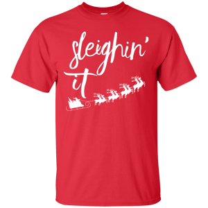 Sleighin' It Christmas Sweater, Hoodie, T-Shirt - TeesGrab