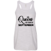 Queens are born in september shirt, tank top, racerback tank top - teesgrab
