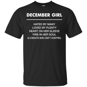December girl hated by many loved by plenty shirt, tank top - teesgrab