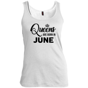 Queens are born in June Shirt, Tank Top, Racerback Tank Top - TeesGrab