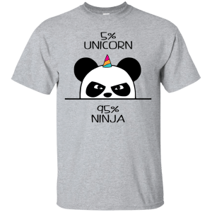 Pandicorn: 5% Unicorn and 95% Ninja Shirt, Hoodie, Tank - TeesGrab