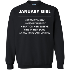 January Girl hated by many loved by plenty Shirt, Tank top - TeesGrab