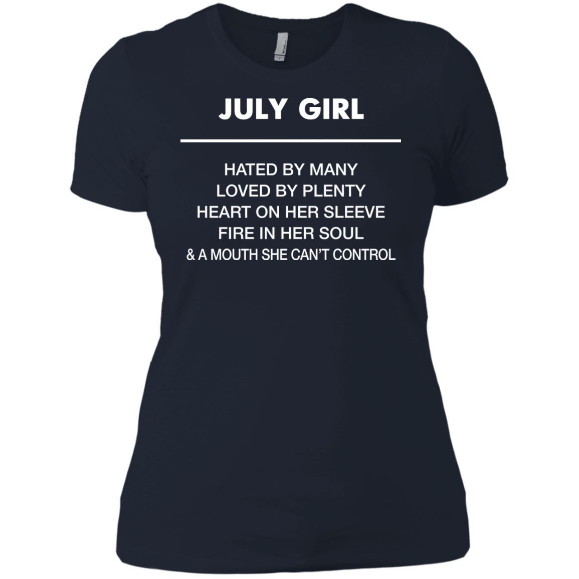 July girl hated by many loved by plenty shirt, tank top - teesgrab