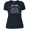 July girl hated by many loved by plenty shirt, tank top - teesgrab
