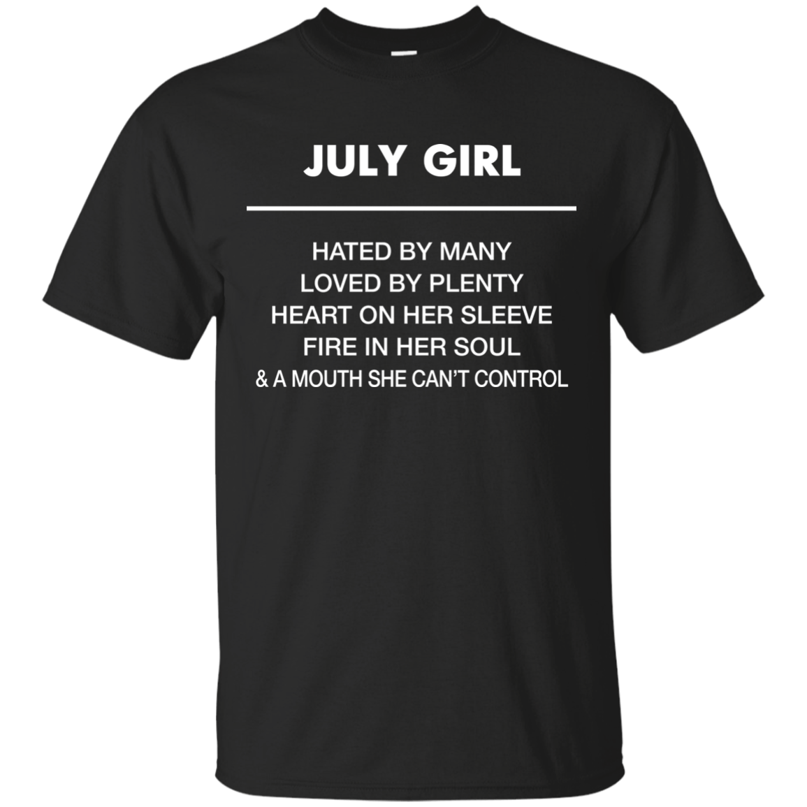 July girl hated by many loved by plenty shirt, tank top - teesgrab