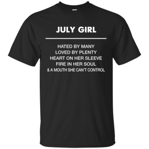 October girl hated by many loved by plenty shirt, tank top - teesgrab