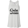 Queens are born in september shirt, tank top, racerback tank top - teesgrab