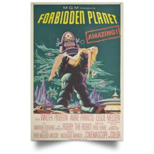 Forbidden planet poster - high quality poster