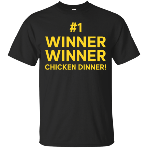PUBG Top 1 Winner Winner Chicken Dinner Shirt, Hoodie, Tank - TeesGrab