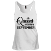 Queens are born in september shirt, tank top, racerback tank top - teesgrab